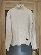 Sweter beżowy H&M L.O.G.G. golf XS