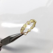 Jadeit Pleciony Pierścionek 