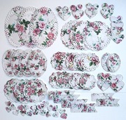 SERWETKI KORONKI SCRAPBOOKING ZESTAW 15 RÓŻE.