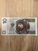 Banknot 10 złotowy.