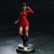 Figurka druk 3D żywica 12K " Lieutenant Uhura - F1249 " - 120 mm