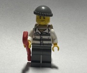 LEGO CITY FIGURKA POLICE ZŁODZIEJ,WIĘZIEŃ cty0463