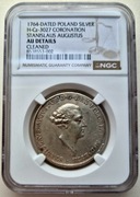 Poniatowski Medal koronacyjny 1764 (Pingo) - grading NGC 