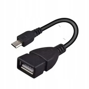 Kabel Przejściówka Adapter OTG micro USB na USB-A Female Żeński