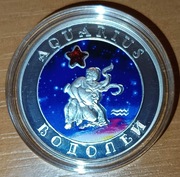 Armenia Znak Zodiaku Wodnik 28.28g Ag925 Srebro - Aquarius