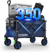 Wózek transportowy VIVOSUN XXLz hamulcami Udźwig 136 kg | Koła 360° 