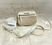 Tommy Hilfiger Torebka Damska Beżowo-Biała Logo Nowa 30x14x45 cm