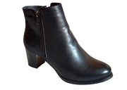 Botki damskie czarne B9176 r.41