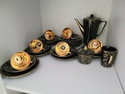 Zestaw kawowy złoto