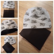 Nowy komplet czapka I komin 58-60 handmade 