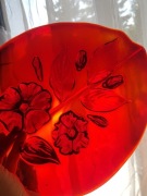 Patera Walther Glass kolorowe szkło, Vintage