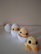 Kurczak w skorupce na szydełku 