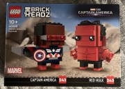lego brickheadz 40668 - kapitan Ameryka i czerwony hulk