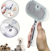 Parowy grzebień 3w1 dla kotów i psów funkcja spryskiwania usuwanie sierści