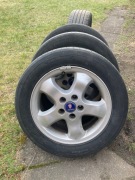 Felgi Saab z oponami kpl. 4 szt.