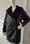 Płaszcz skóra naturalna BLACKY DRESS OVERSIZE VINTAGE L/XL