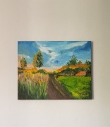 Ręcznie malowany obraz akrylowy - Joanna