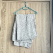 Duży Mięciutki jasny koc szal 70x190