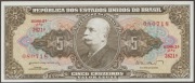 Brazylia 5 cruzeiros 1962 - Barao Branco - stan bankowy UNC