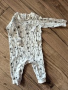 Lupilu biały pajacyk rampers bez stópek zwierzątka safari 74