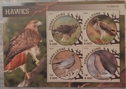 Sokoły  blok ** Lux Sierra Leone 2016 Limitowany