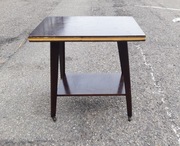 Stary vintage stolik telewizyjny, ława PRL na kółkach, retro