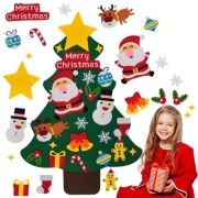 Filcowa choinka + 21 ozdób Trwała ozdoba