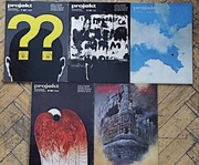 Czasopismo "Projekt" rocznik 1981 (5 numerów, brak nr 4 + 1 plakat)
