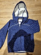 Kurtka softshell H&M 128 granatowa w kropki