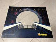 Pinball Flipper Stargate Gottlieb 1995 Translite