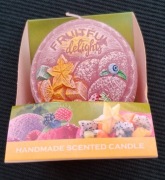 Okrągła świeca zapachowa "Fruitful delights".