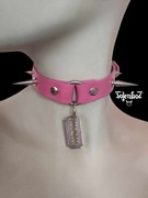 Harness BDSM Punk Goth Metal - Skórzany choker - Eden 1 - TotenKot