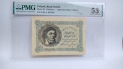 2 ZŁOTE 1919 PMG 53 RZADKI 