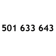 ZŁOTY NUMER 501 633 643