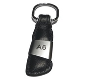 BRELOK DO KLUCZY AUDI A6 METAL SKÓRA