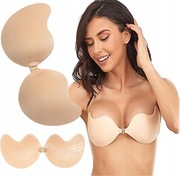 1-częściowy niewidoczny biustonosz podnoszący, bez ramiączek i bezszwowy C