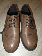 Zara: brązowe skórzane półbuty męskie 43 