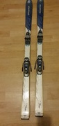 Narty Dynastar 154cm wiązania Look +kijki Fizan 90