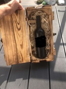 Drewniana skrzynka na wino – prezent / dekoracja / rustykalny styl