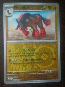 REVERSE HOLO Mudsdale 092/162 Karta POKEMON TCG S&V Temporal Forces