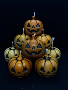 Świece jesienne dynie Halloween zapachowe sojowe