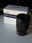 Obiektyw Sigma C 16 mm f/1.4 DC DN Sony E ASP-C