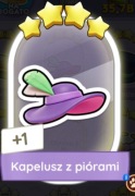 Karta 4* Kapelusz z piórami Monopoly Go 