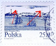 Usterki druku. Znaczek Fi 2678a. Kasowany.