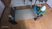 Stolik kawowy blat szklany 110cm/60cm