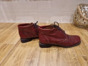 Skórzane botki 38,5 vintage