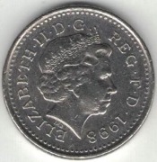 Wielka Brytania 5 pence pensów 1998 - 18 mm - nr 2