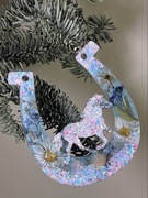 Bombka choinkowa – Podkowa z koniem | rękodzieło