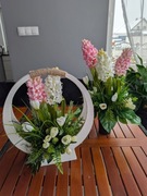 Stroik wiosenny  kompozycja na grób 