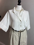 Klasyczna biała oversize’owa koszula damska Topshop Capsule wardrobe 